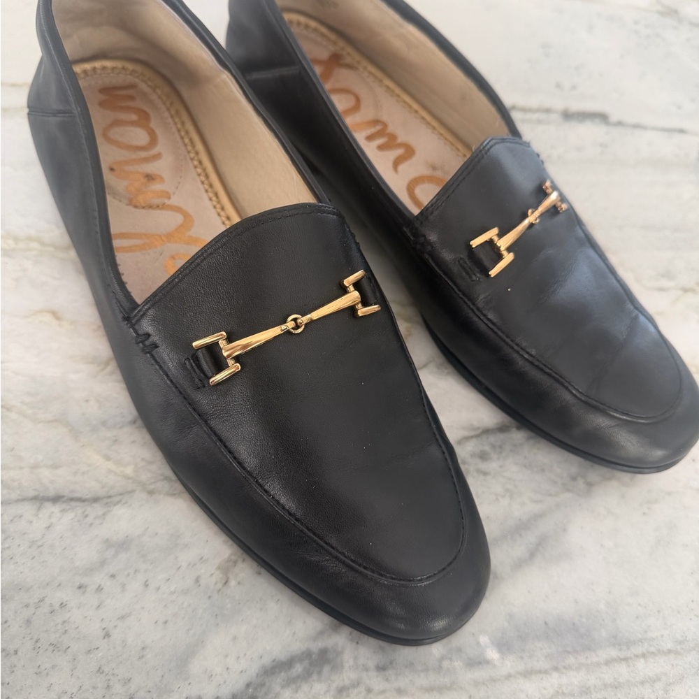 Sam Edelman Black Leather Loafers